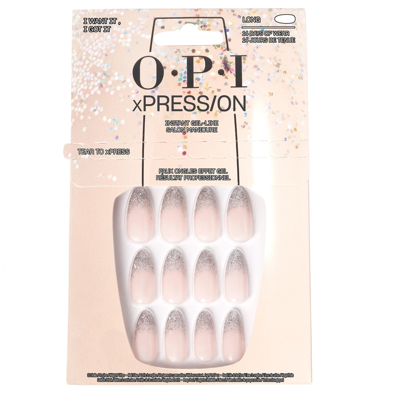 

Искусственные ногти xpress/on press-on nägel Opi, i want it, i got it, количество 1 шт.