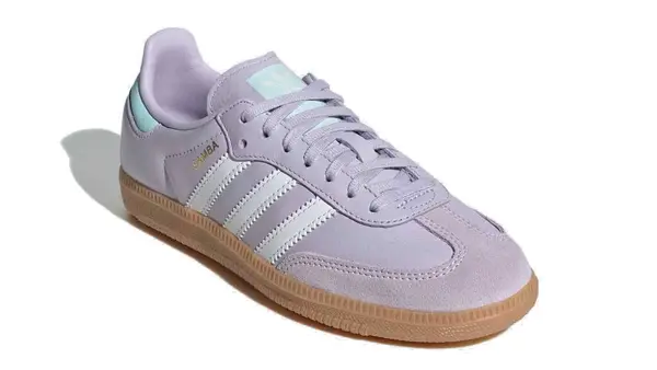 Кроссовки samba og 'silver dawn white aqua' Adidas, фиолетовый — фото 2