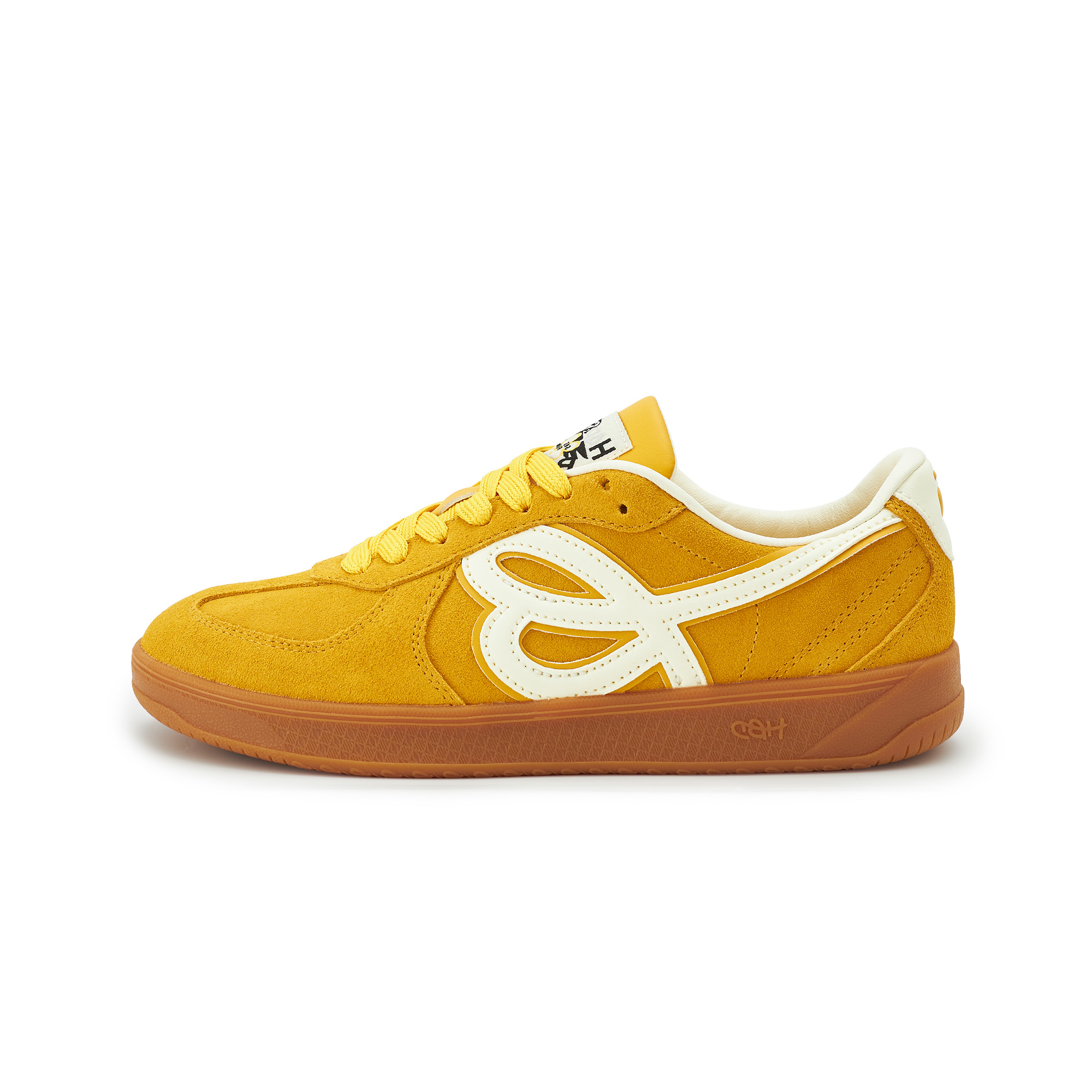 WE FLOWER S45 X German Army Trainers Унисекс Лоу-топ Белый - Гоночный желтый (Включает шнурки+Ароматерапевтическая таблетка+Пылезащитный мешок для хранения и т.д.) — фото 3