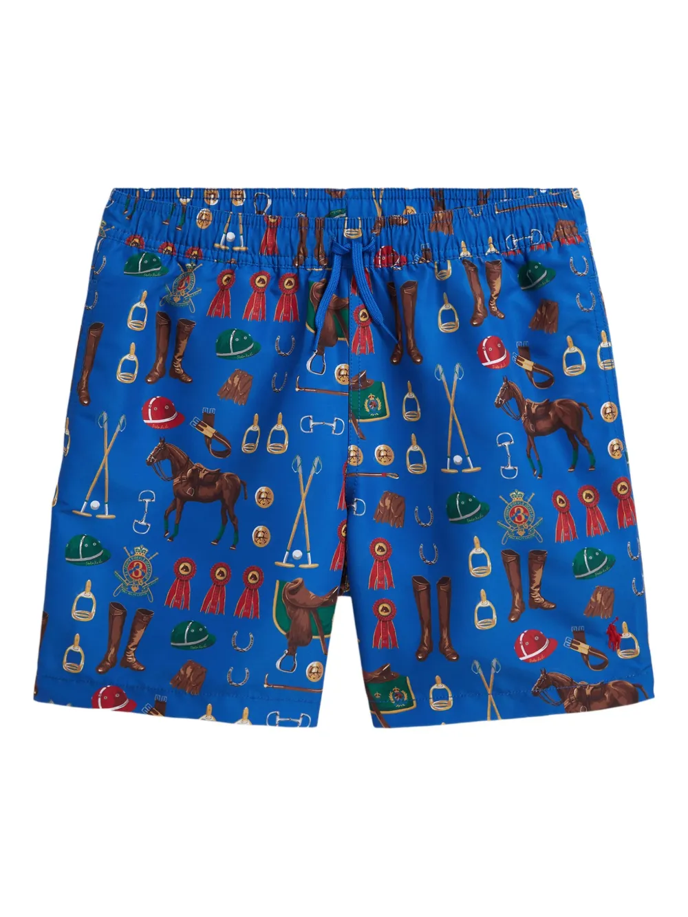 

Плавки-шорты с принтом Polo Ralph Lauren Kids, синий