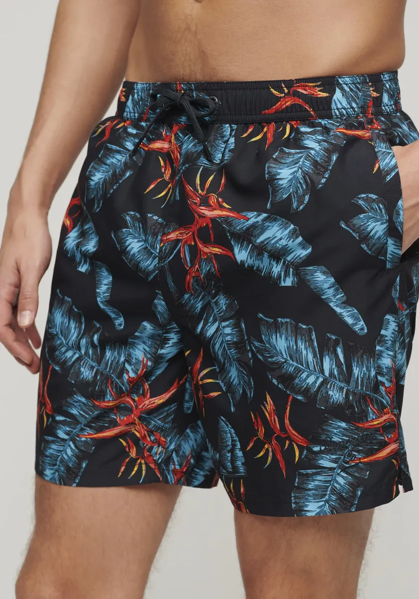 

Шорты для плавания Superdry "SD-HAWAIIAN PRINT 17" SWIM SHORT", синий