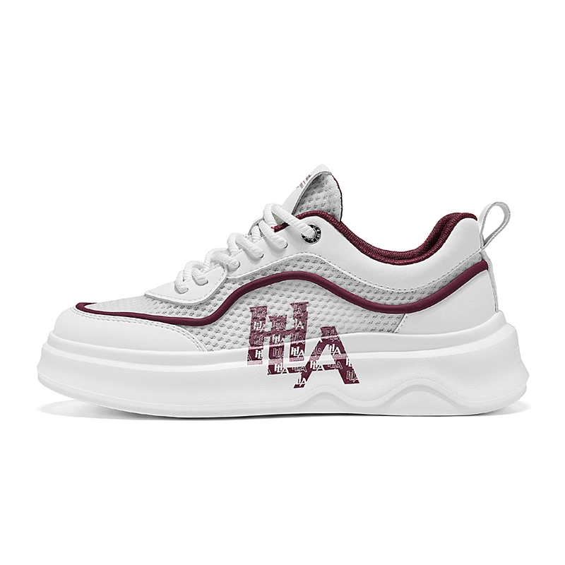 

Мужские дышащие низкие кроссовки для скейтбординга HLA, White Red