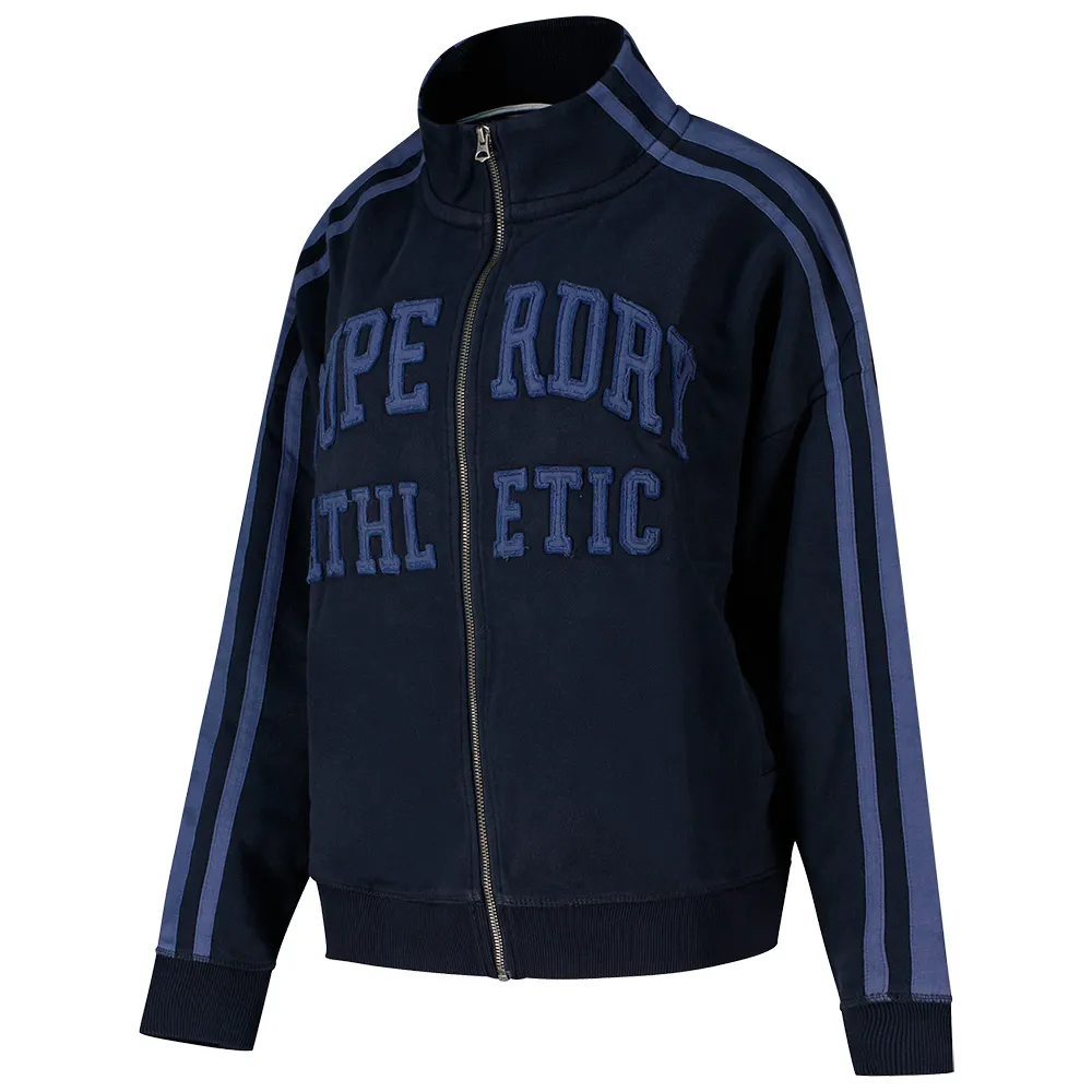 Толстовка Superdry Athletic Applq свободного кроя на молнии, синий — фото 2