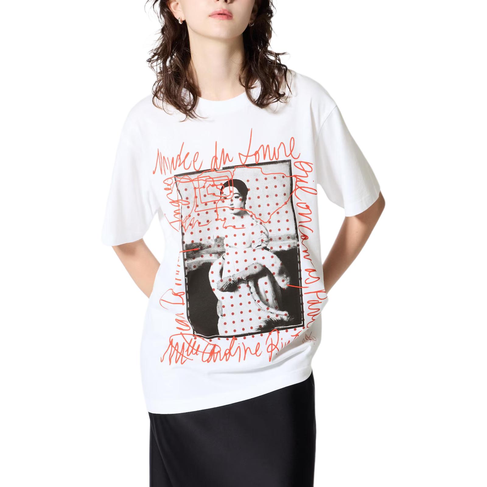 Футболка унисекс белая Louvre X Camille Henrot Collaboration UNIQLO — фото 3
