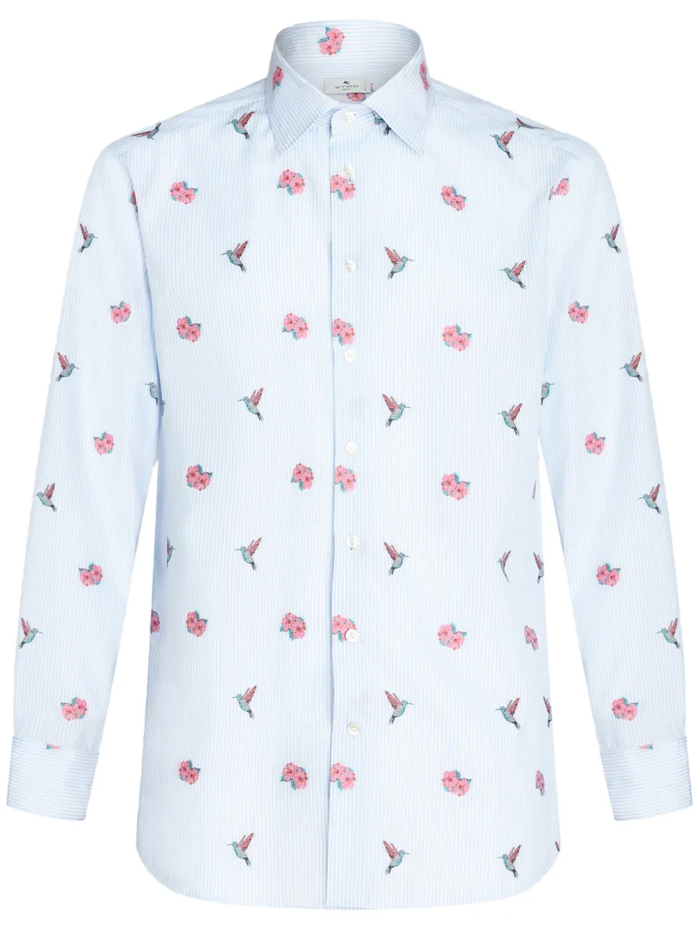 

Жаккардовая рубашка с узором Etro, синий