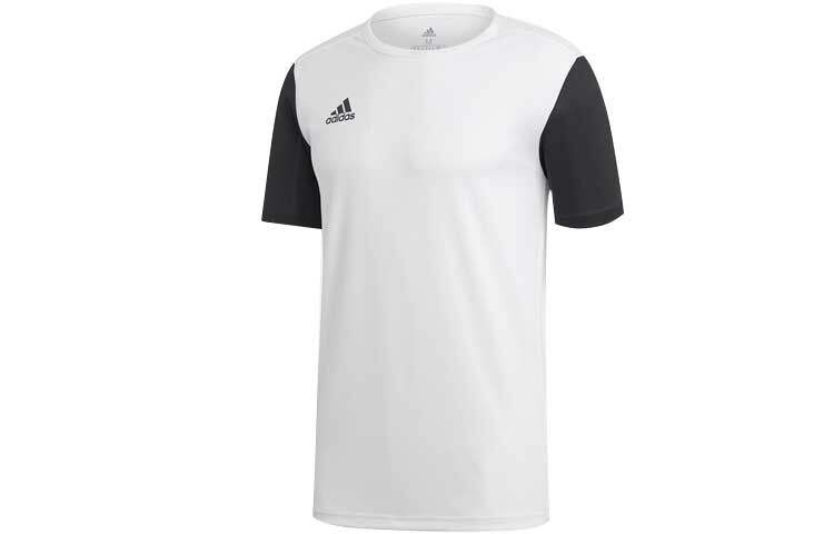 Футболка мужская черная/белая Adidas, черный/белый