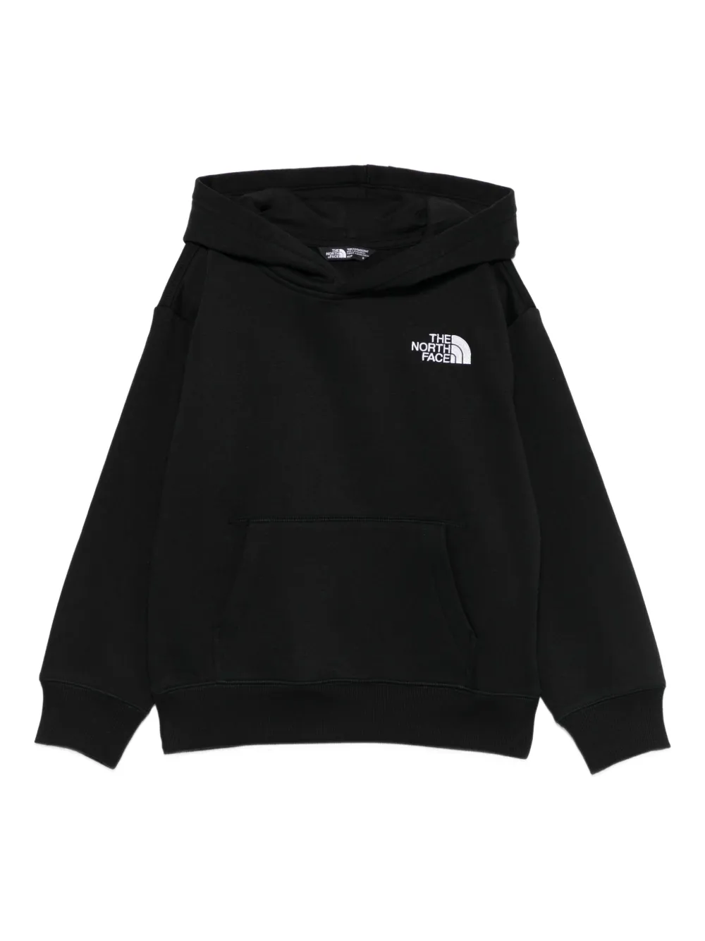 

Худи с вышитым логотипом The North Face Kids, черный