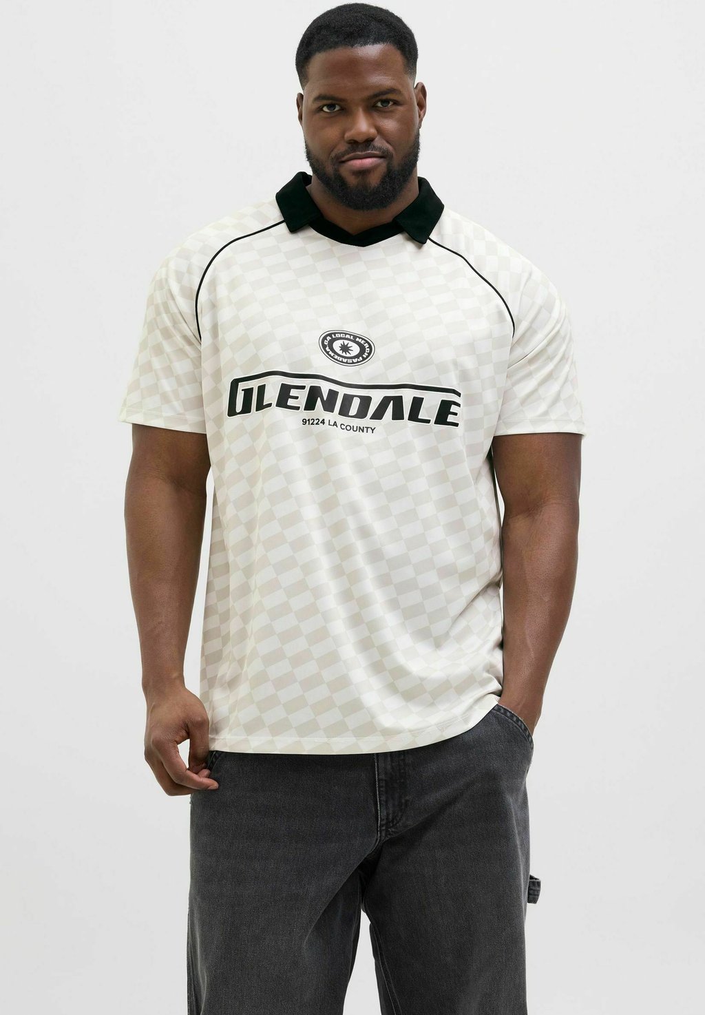

Рубашка поло PLUS SIZE Jack & Jones, кремовый