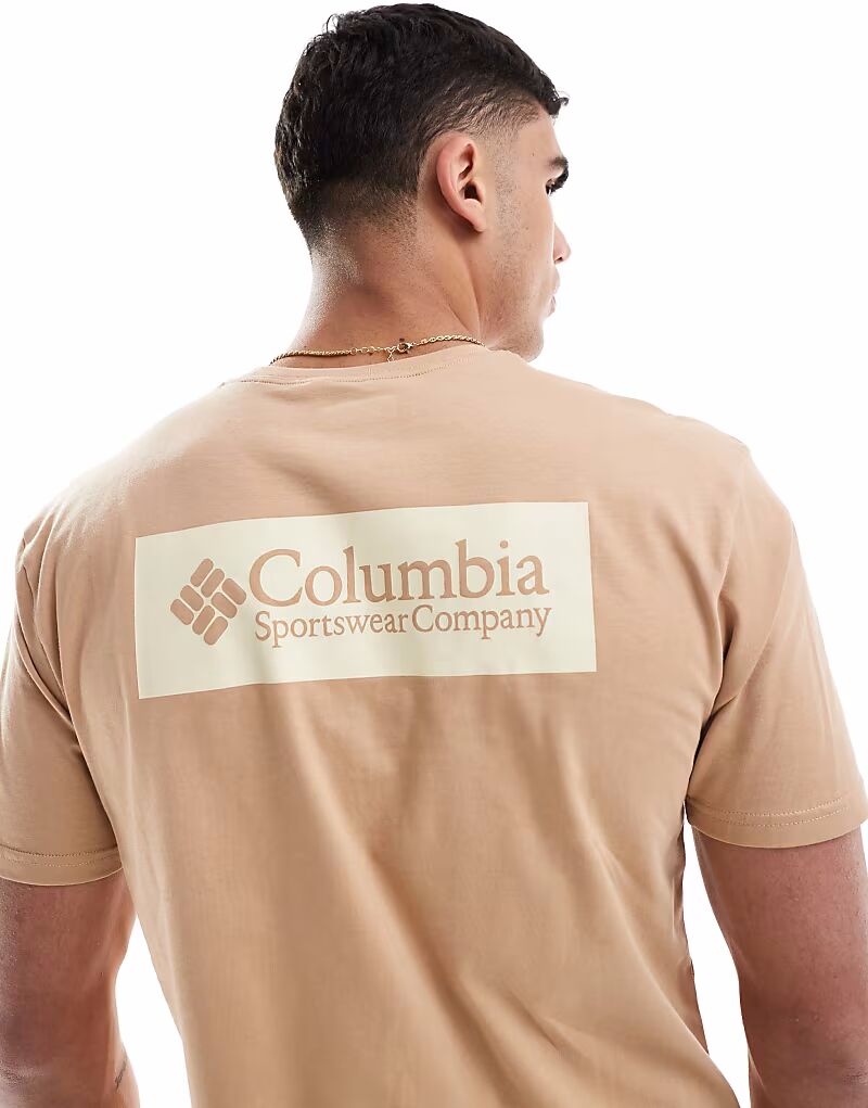 

Футболка с короткими рукавами Columbia North Cascades в бежевом цвете