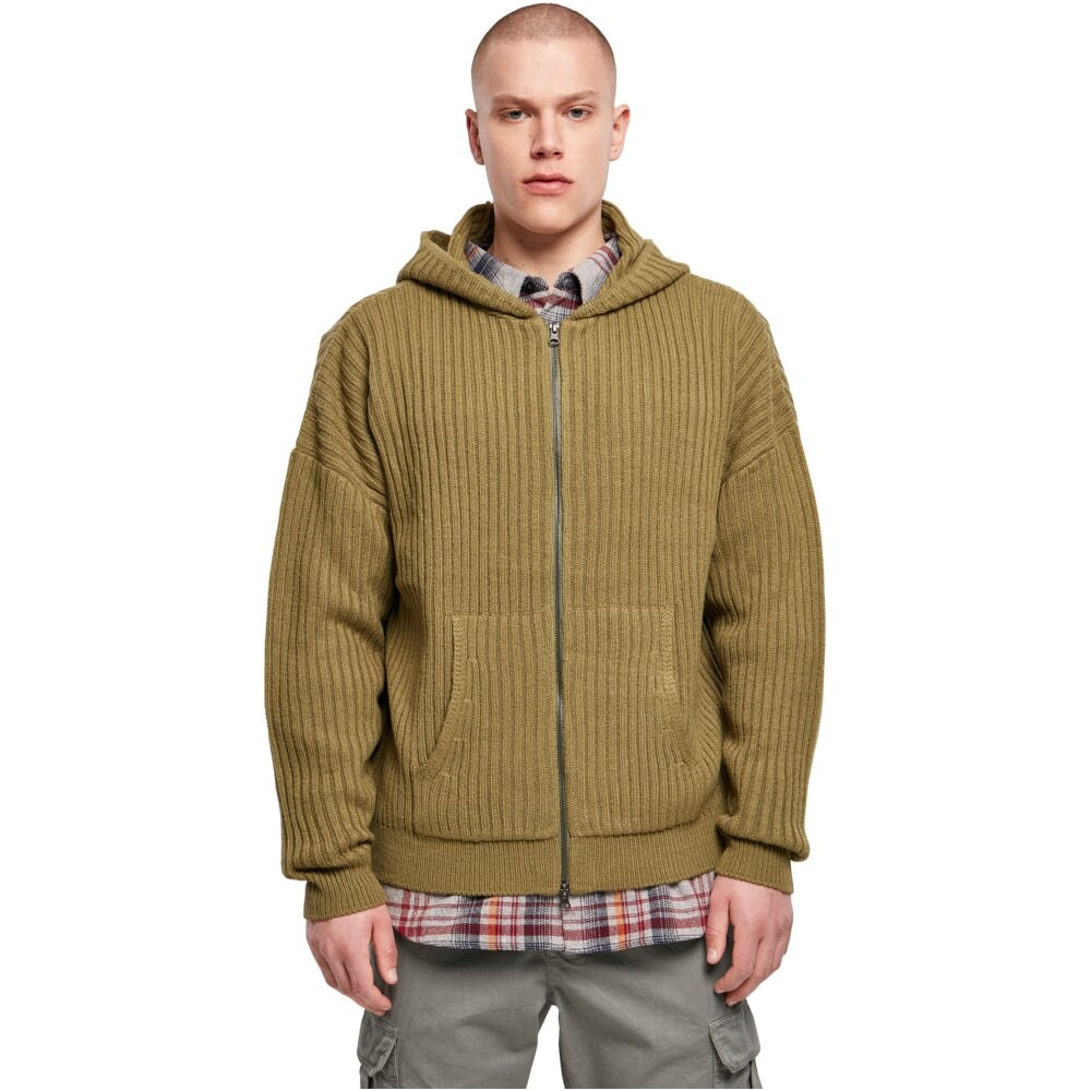 

Толстовка Urban Classics Knitted Full Zip, зеленый