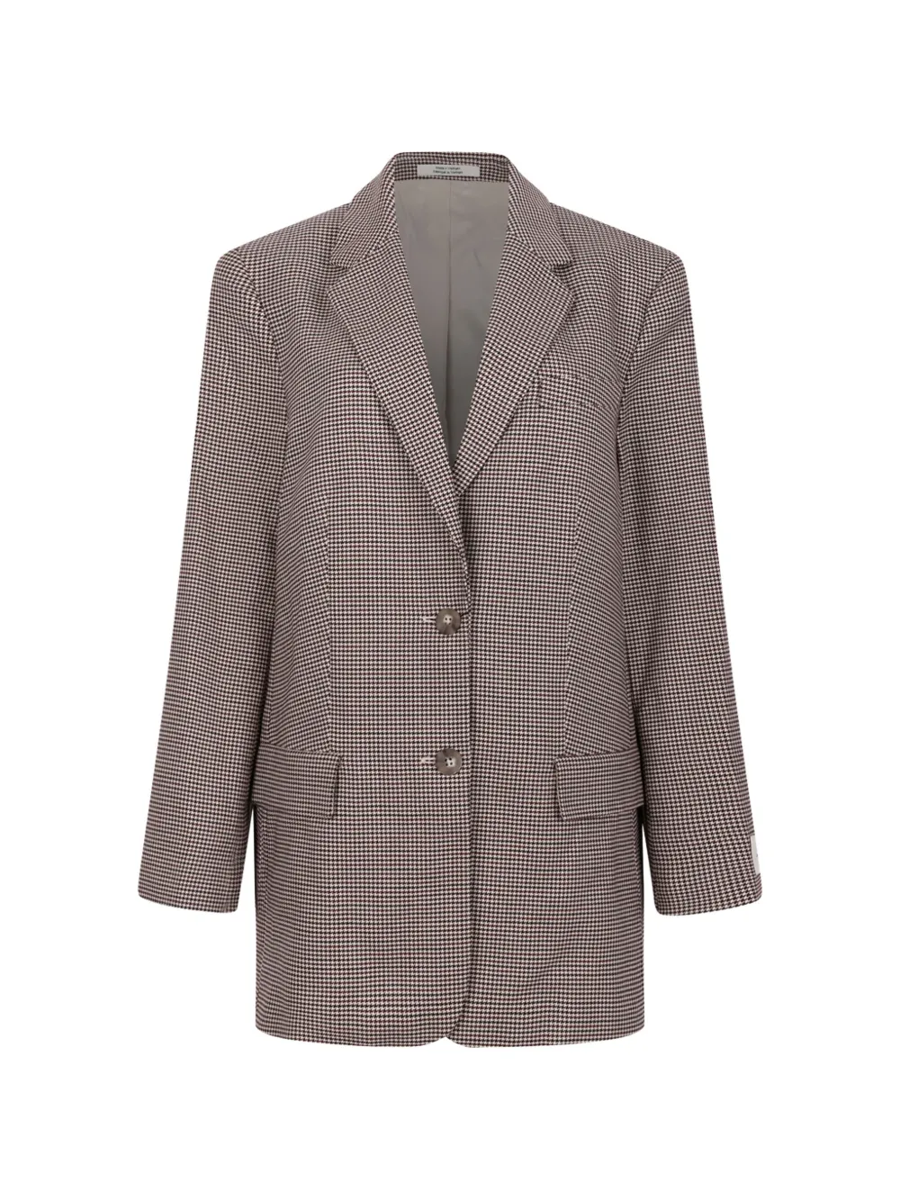 

Пиджак в клетку на пуговицах Calvin Klein, коричневый