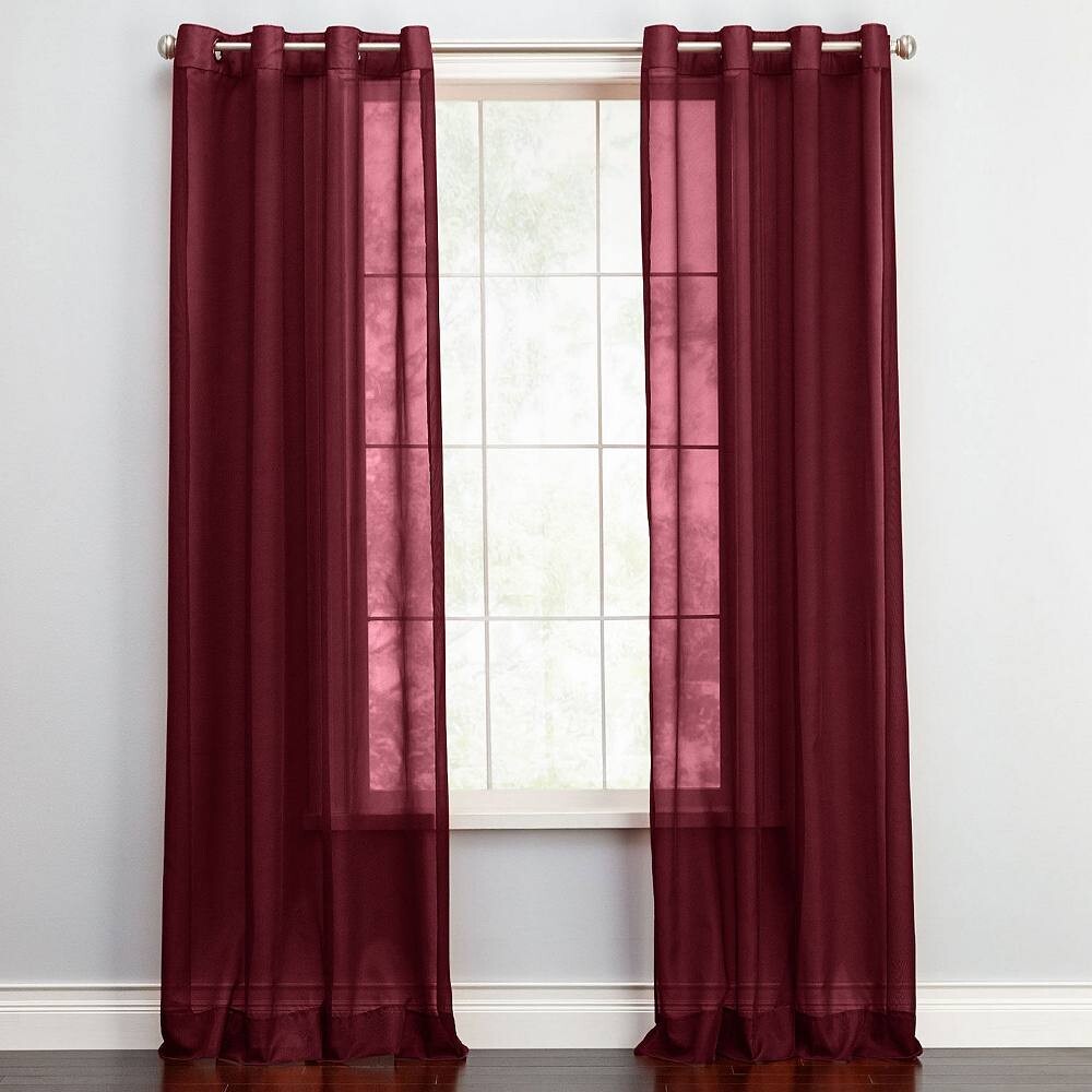 

Панель с люверсами из прозрачной вуали Brylanehome Bh Studio BrylaneHome, цвет Burgundy