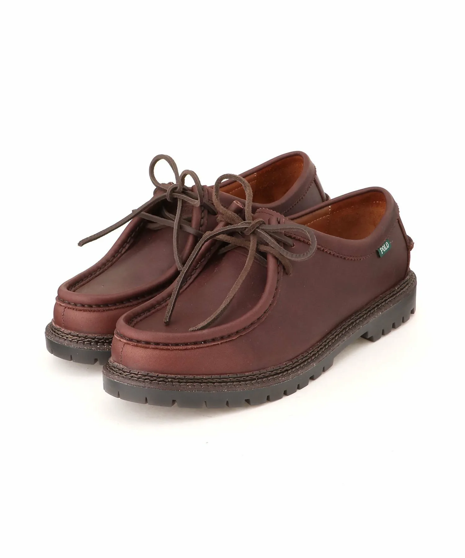 Polo Ralph Lauren RE52 APRON CLASSC темно-коричневые повседневные туфли Polo Ralph Lauren, Dark brown — фото 2
