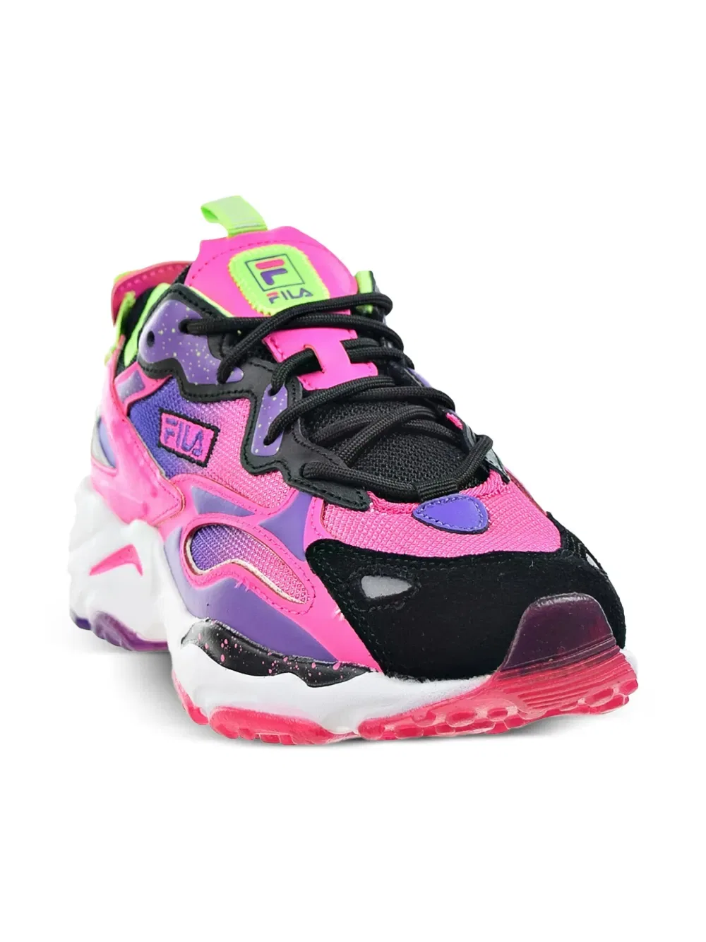 Кроссовки Ray Tracer Apex "розовое свечение/белый/фиолетовый" Fila Kids