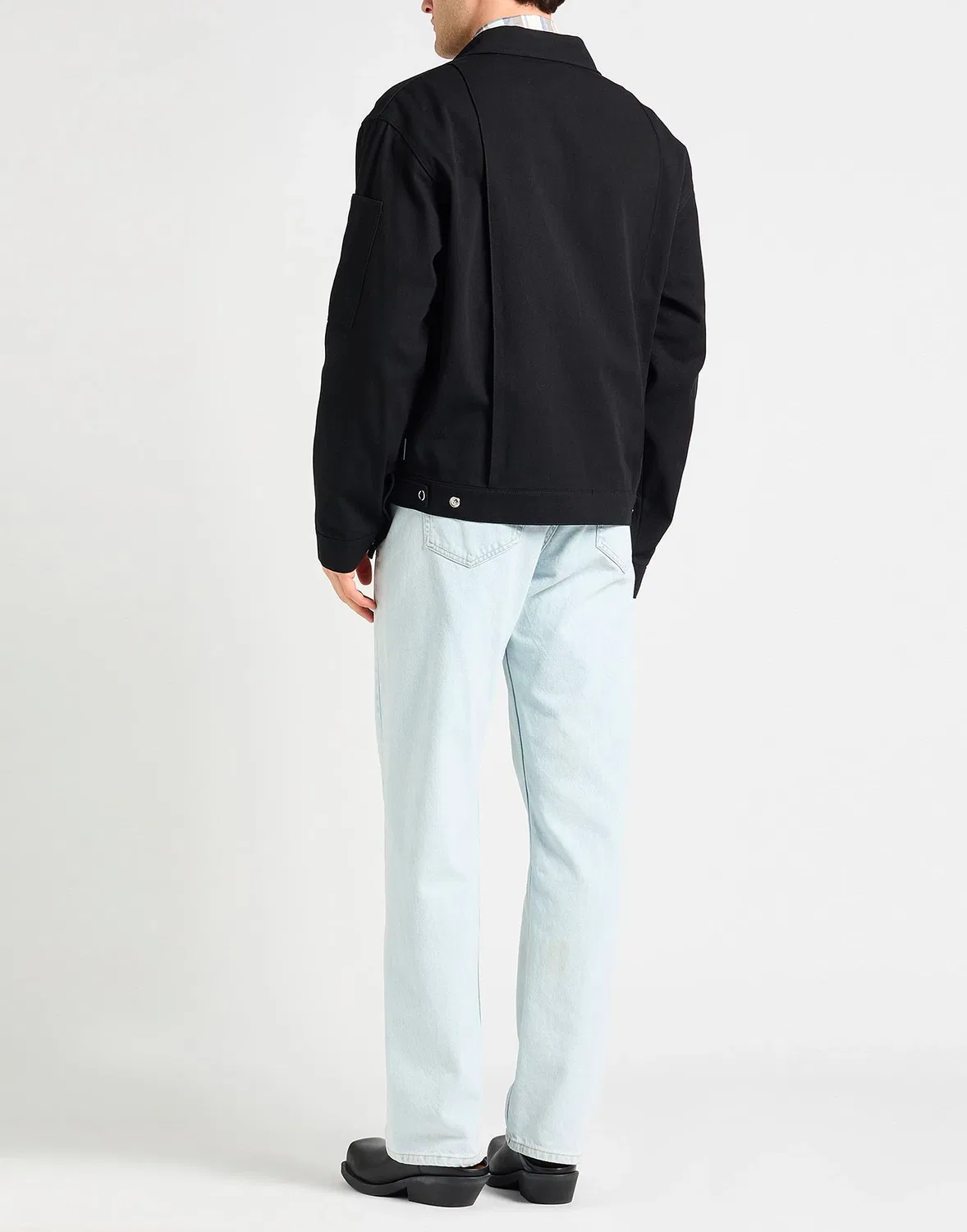 Куртка из габардина ACNE STUDIOS черная — фото 3