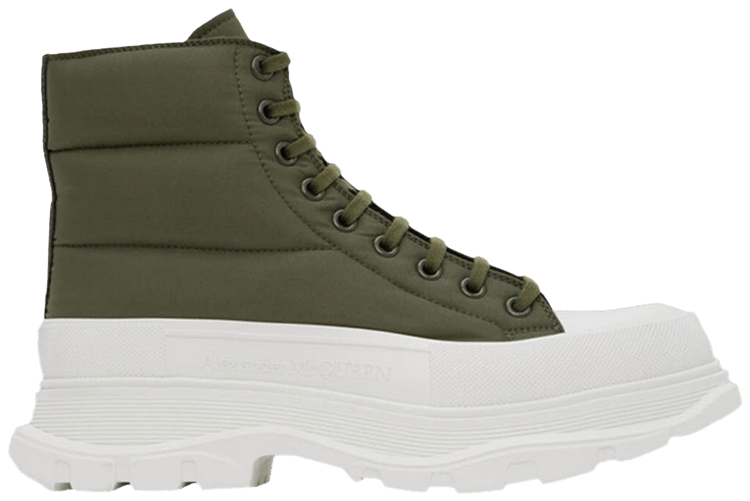 

Ботинки Alexander McQueen Tread Slick Boot 'Khaki Nylon', зеленый