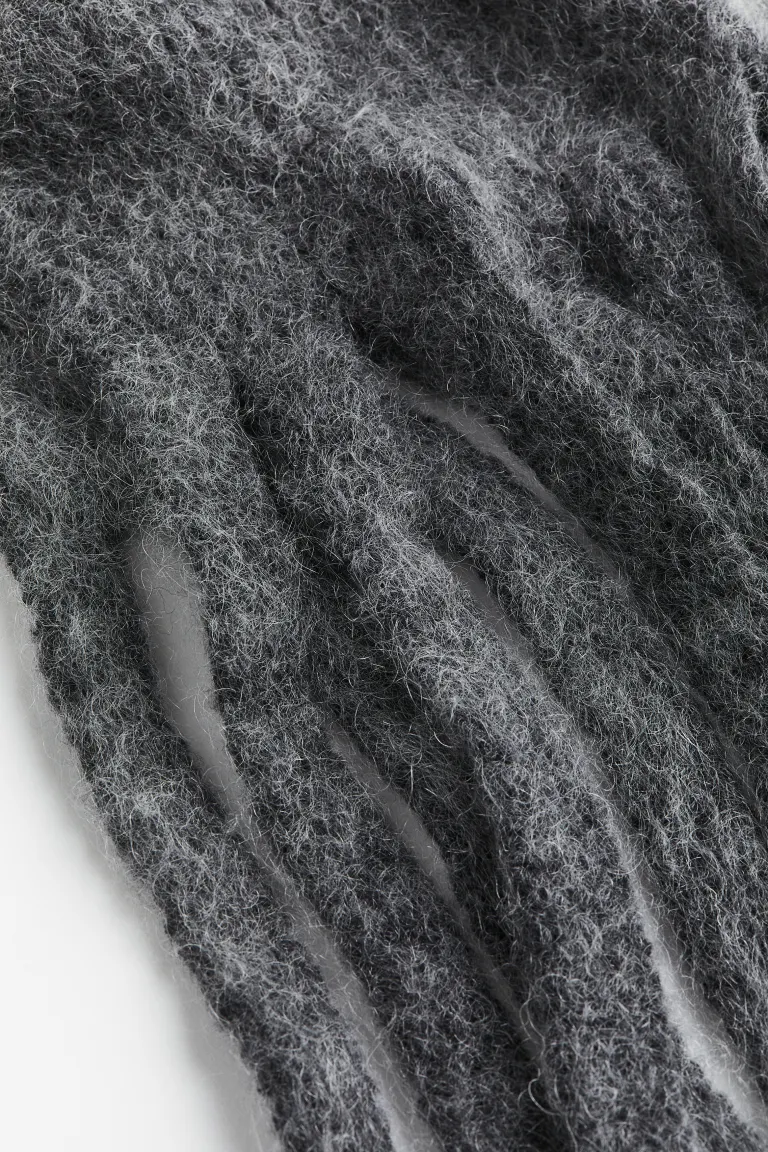 

Шарф из смеси мохера H&M, серый