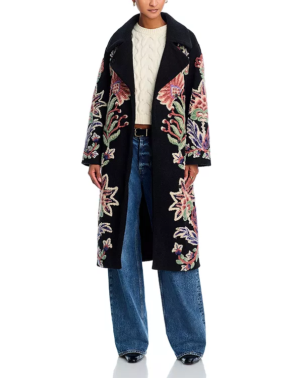 

Замечательное флисовое пальто для сада Farm Rio, мультиколор