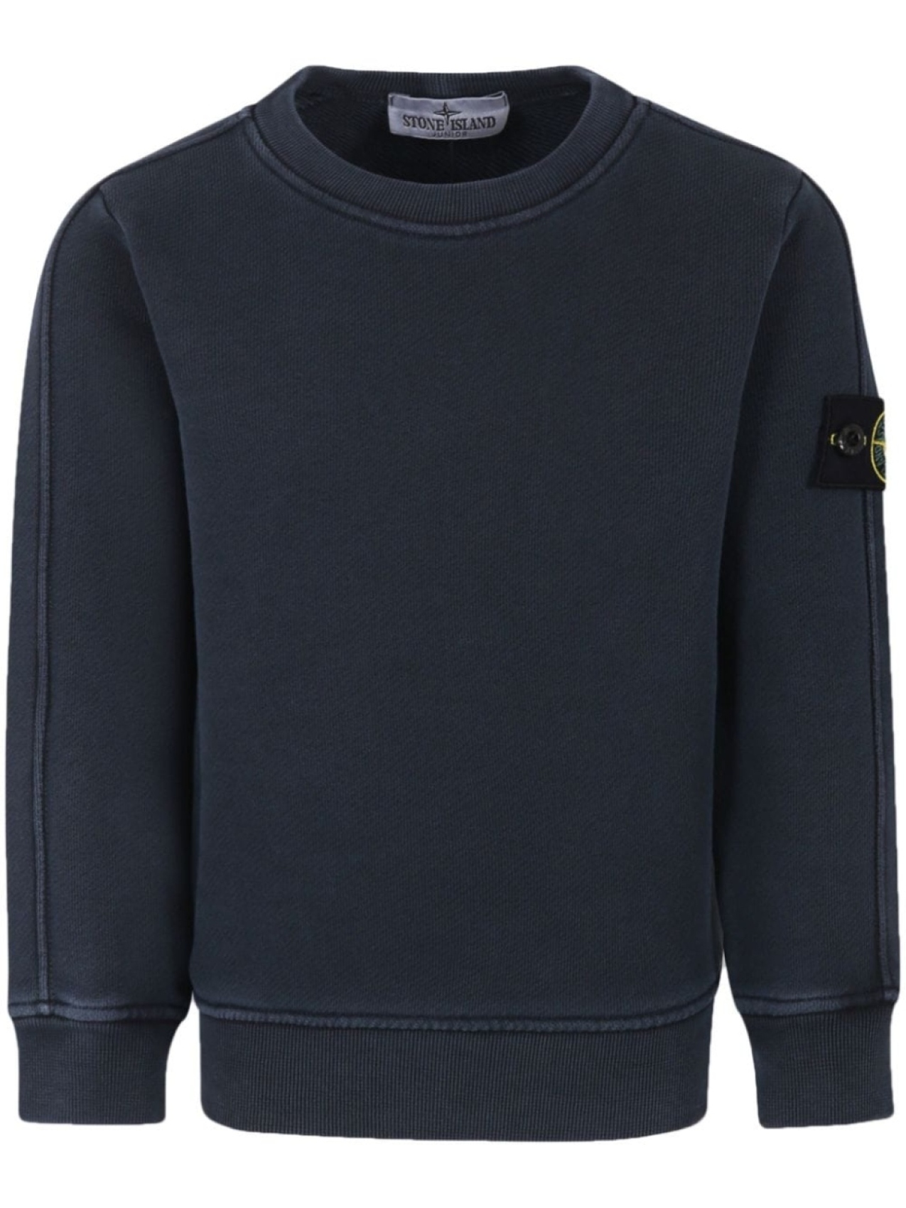 

Stone Island Junior толстовка из органического хлопка с рисунком компаса, синий