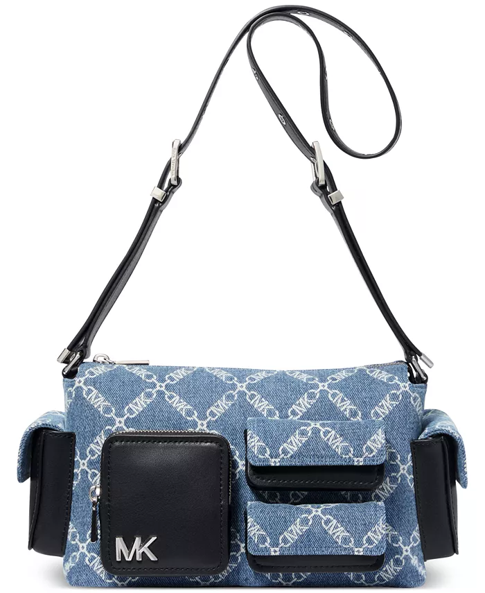 

Джимовая наплечная сумка Dakota Small Pocket Michael Kors, синий