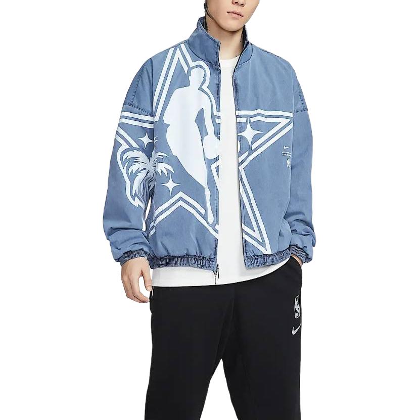 Куртка мужская Dri-FIT NBA All-Star Weekend Standard Issue Nike, university темно-синий — фото 2