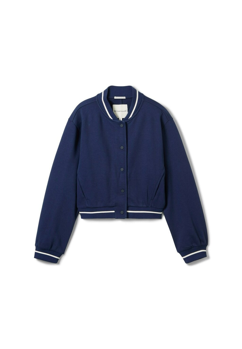 

Толстовка CROPPED COLLEGE TOM TAILOR, цвет dark blueberry