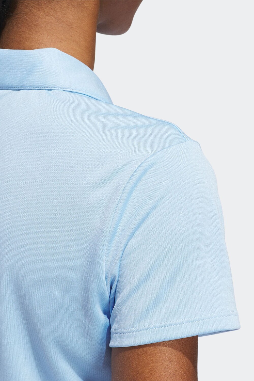 Однотонная женская рубашка-поло с короткими рукавами Adidas Golf, синий — фото 3