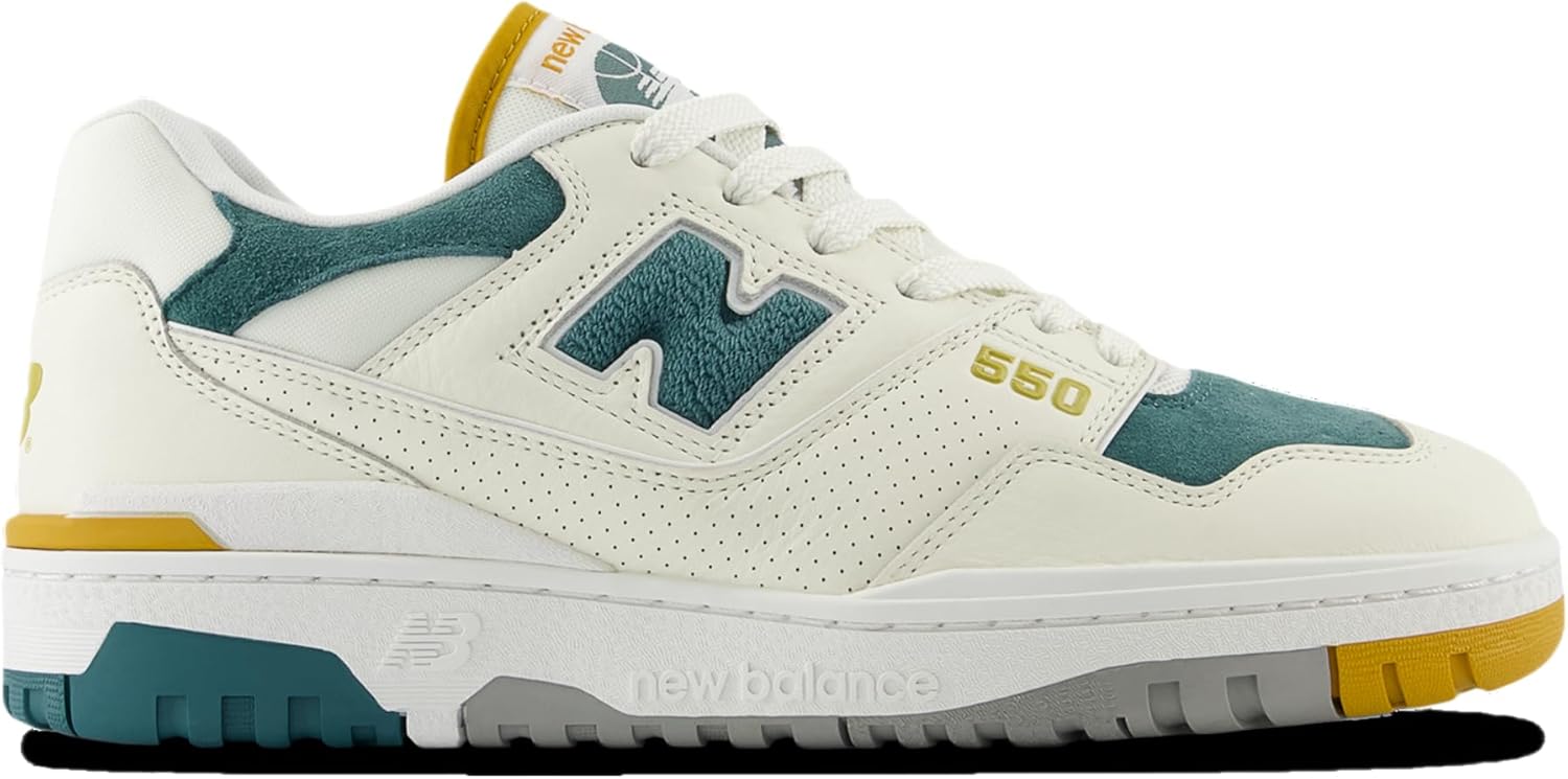

Мужские кроссовки New Balance 550, White/Yellow/Teal