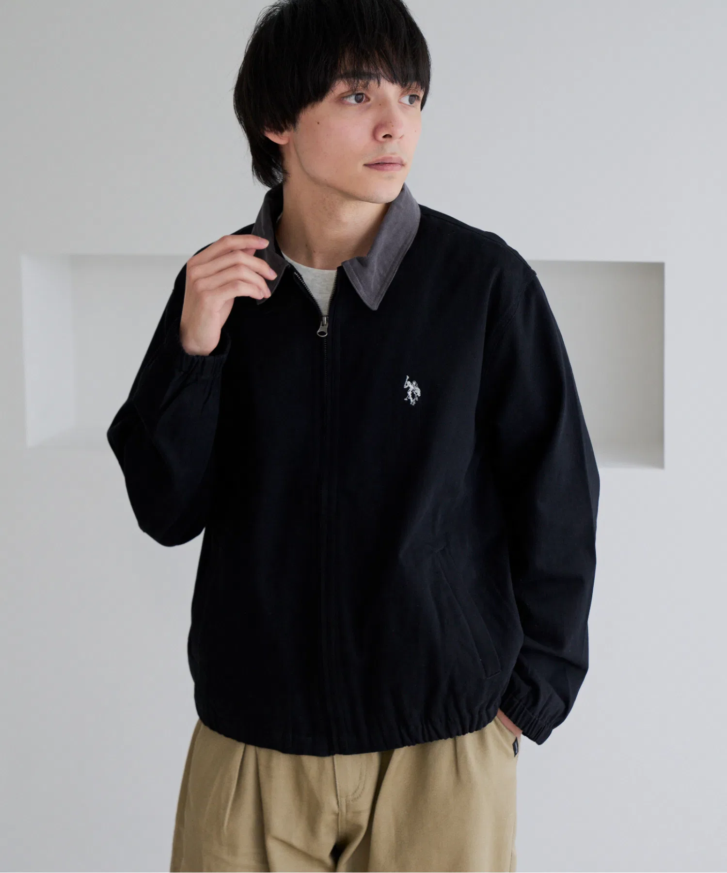Дризлер U.S. POLO ASSN. из твила, черный