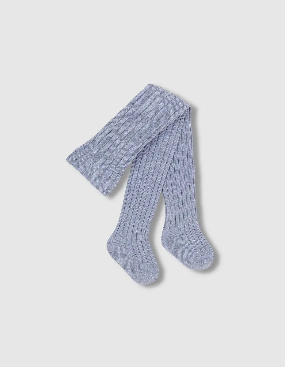 

Детские однотонные гольфы в рубчик Gocco, светло-голубой