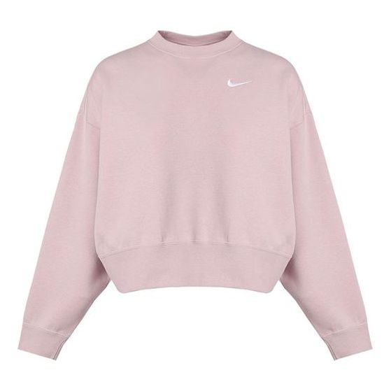 

Свитер (WMNS) Nike Sportswear Solid Color Fleece Round Neck Pullover Champagne Color Hoodie