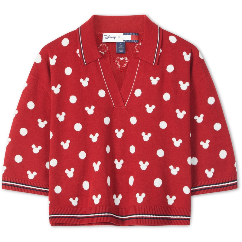 

Tommy Hilfiger Disney X DISNEY совместная поло для женщин Apple Red