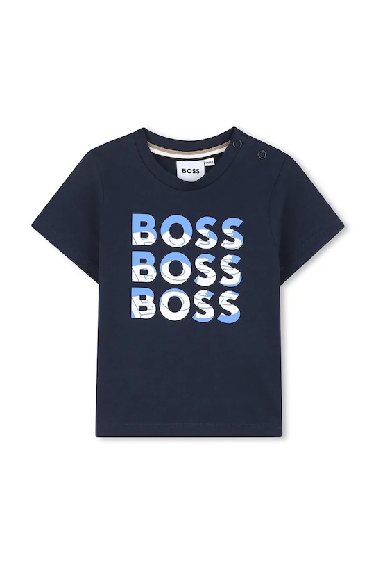 

Хлопковая футболка для малышей Boss, темно-синий
