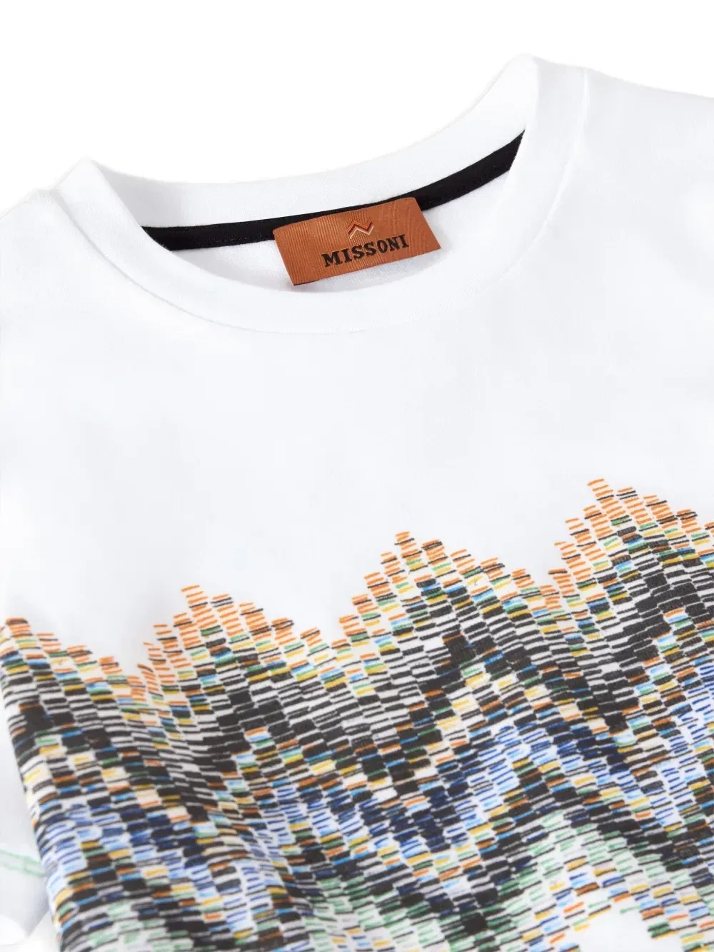 Футболка с принтом «зигзаг» Missoni Kids, белый — фото 3