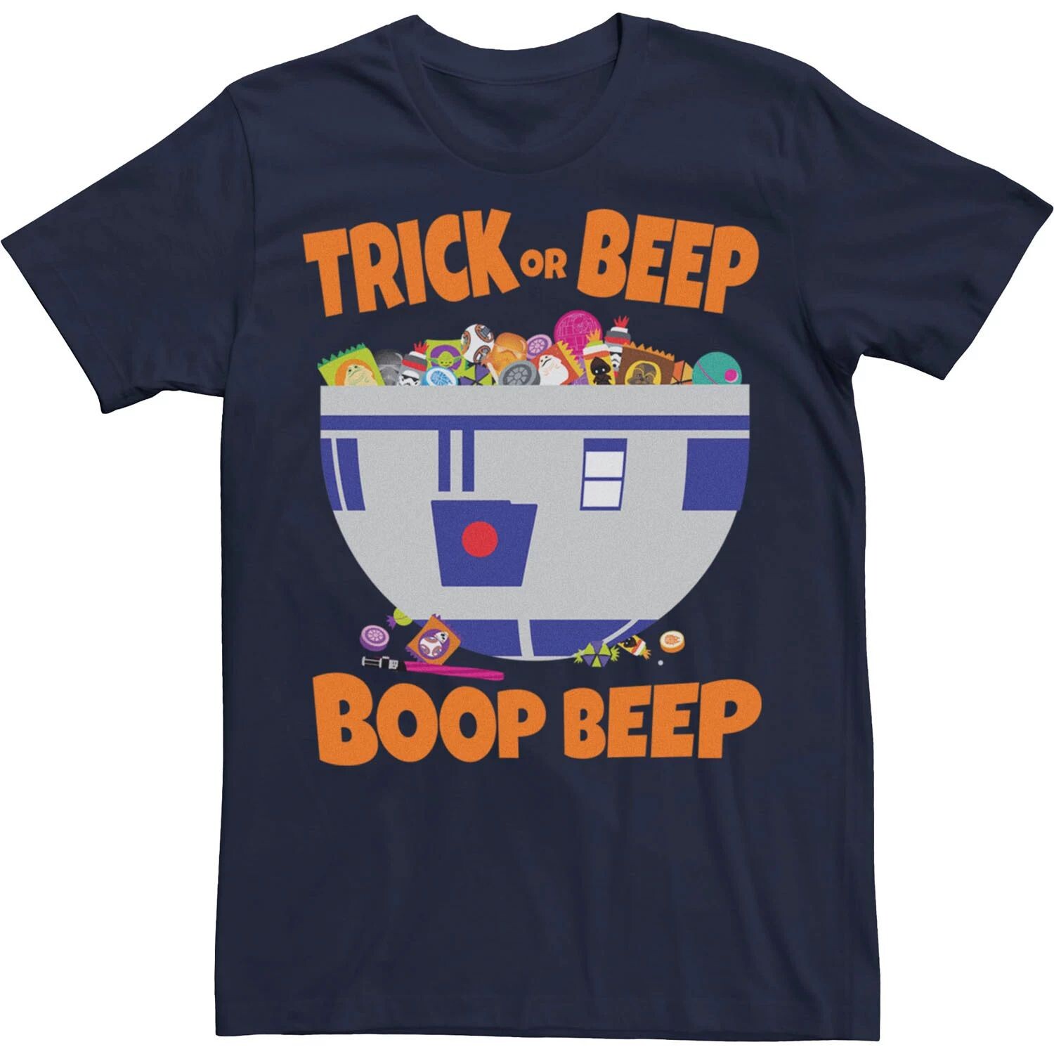 

Мужская футболка «Звездные войны Trick Or Beep Halloween» Licensed Character