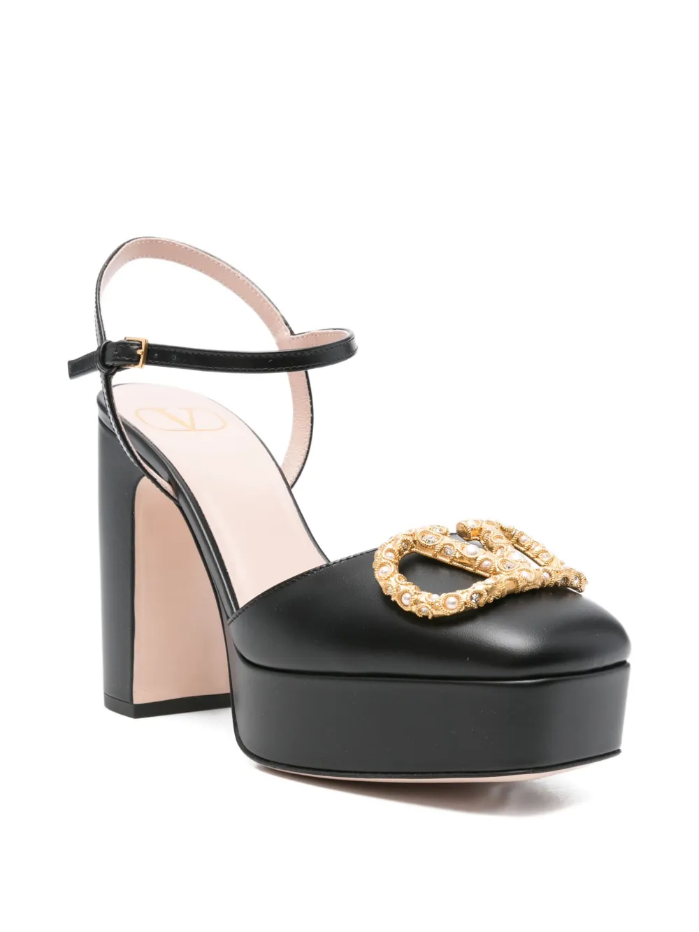 Туфли-лодочки на платформе VLogo Signature 110 мм VALENTINO GARAVANI, черный — фото 2