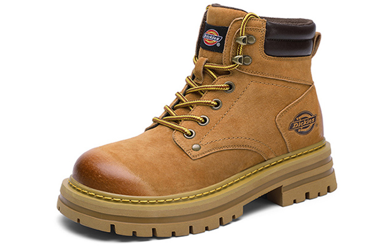 Мужские ботинки Dickies кожаные с флисовой подкладкой, желто-коричневый — фото 3