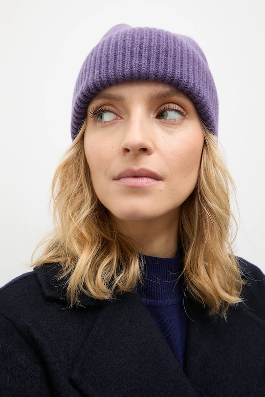 

Шерстяная шапка Answear.LAB, фиолетовый