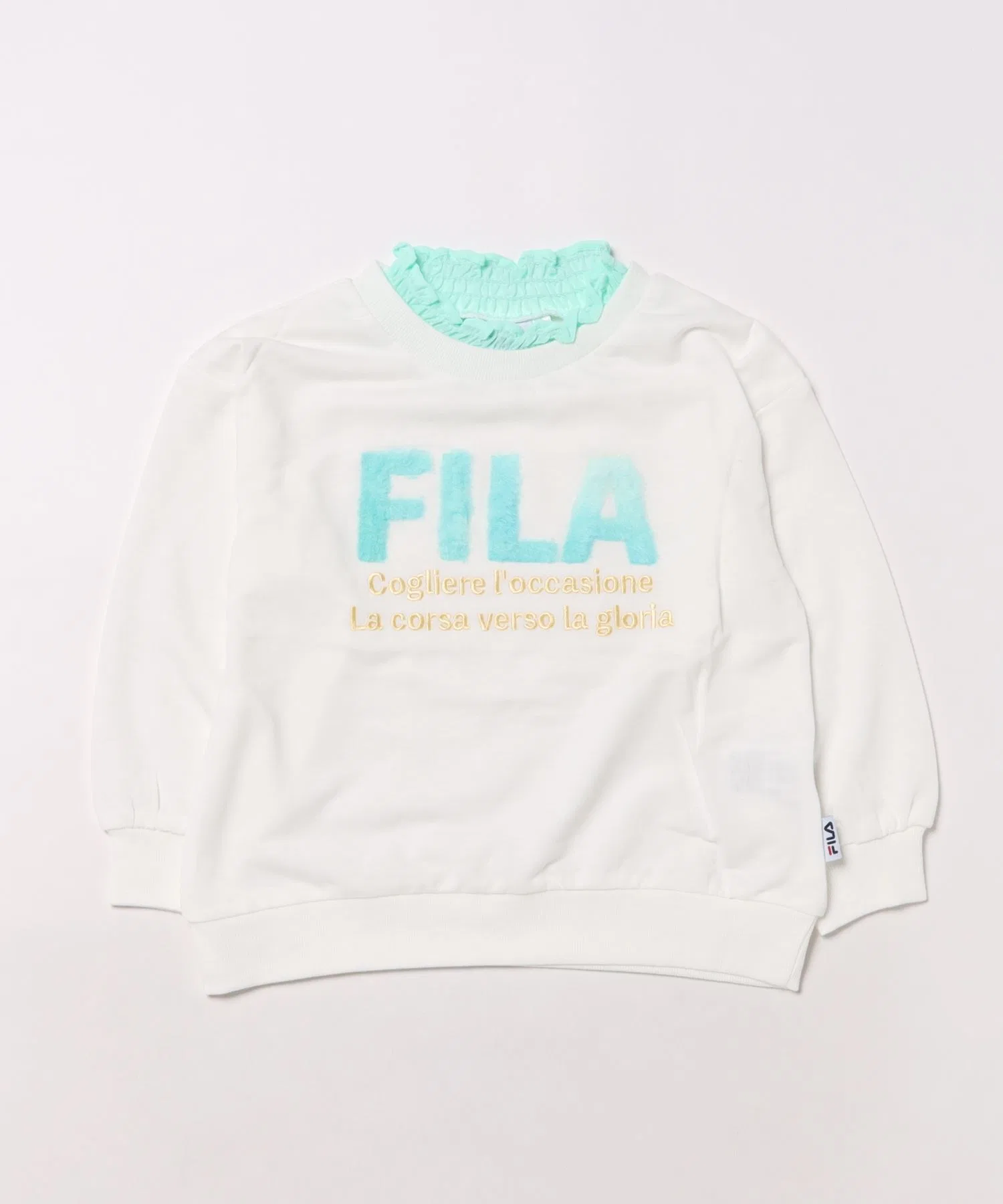 Толстовка FILA с высоким воротником и меховым логотипом