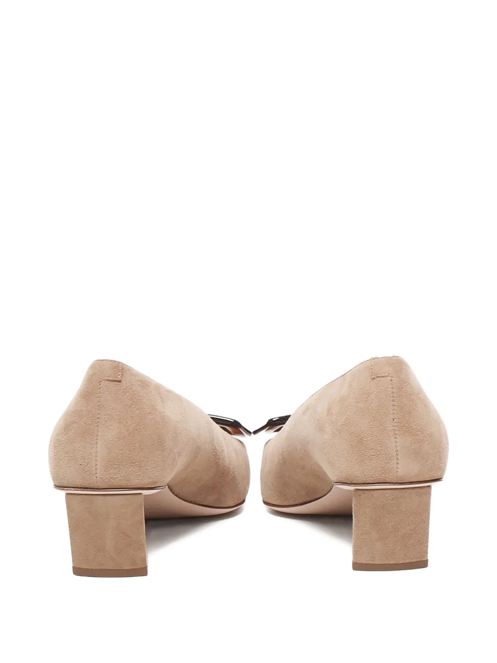 Туфли Belle Vivier 45 с квадратным носком Roger Vivier, нейтральный — фото 4