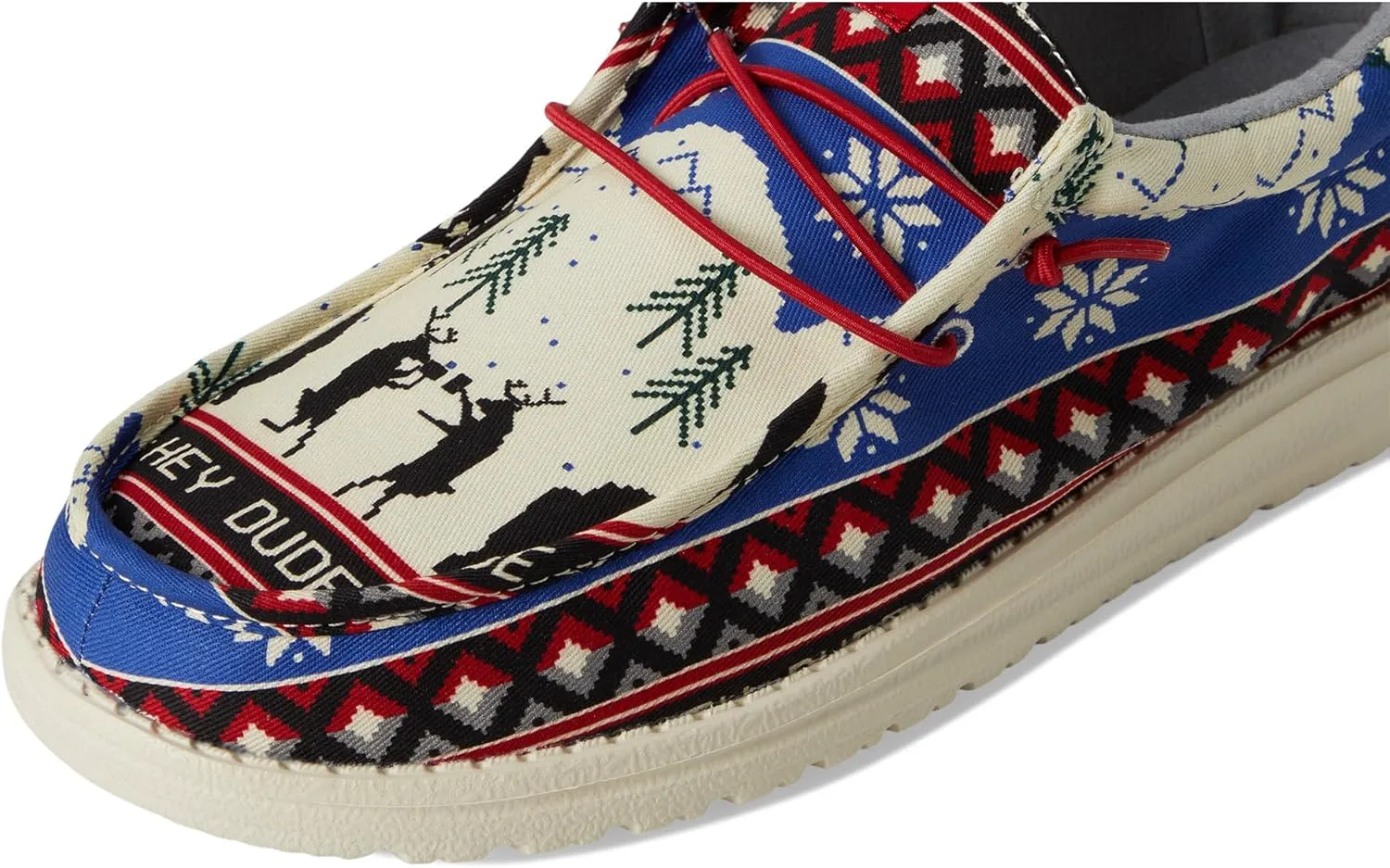 Лоферы Hey Dude Mens Wally Holiday Cheers HEYDUDE, белый/мультиколор — фото 2