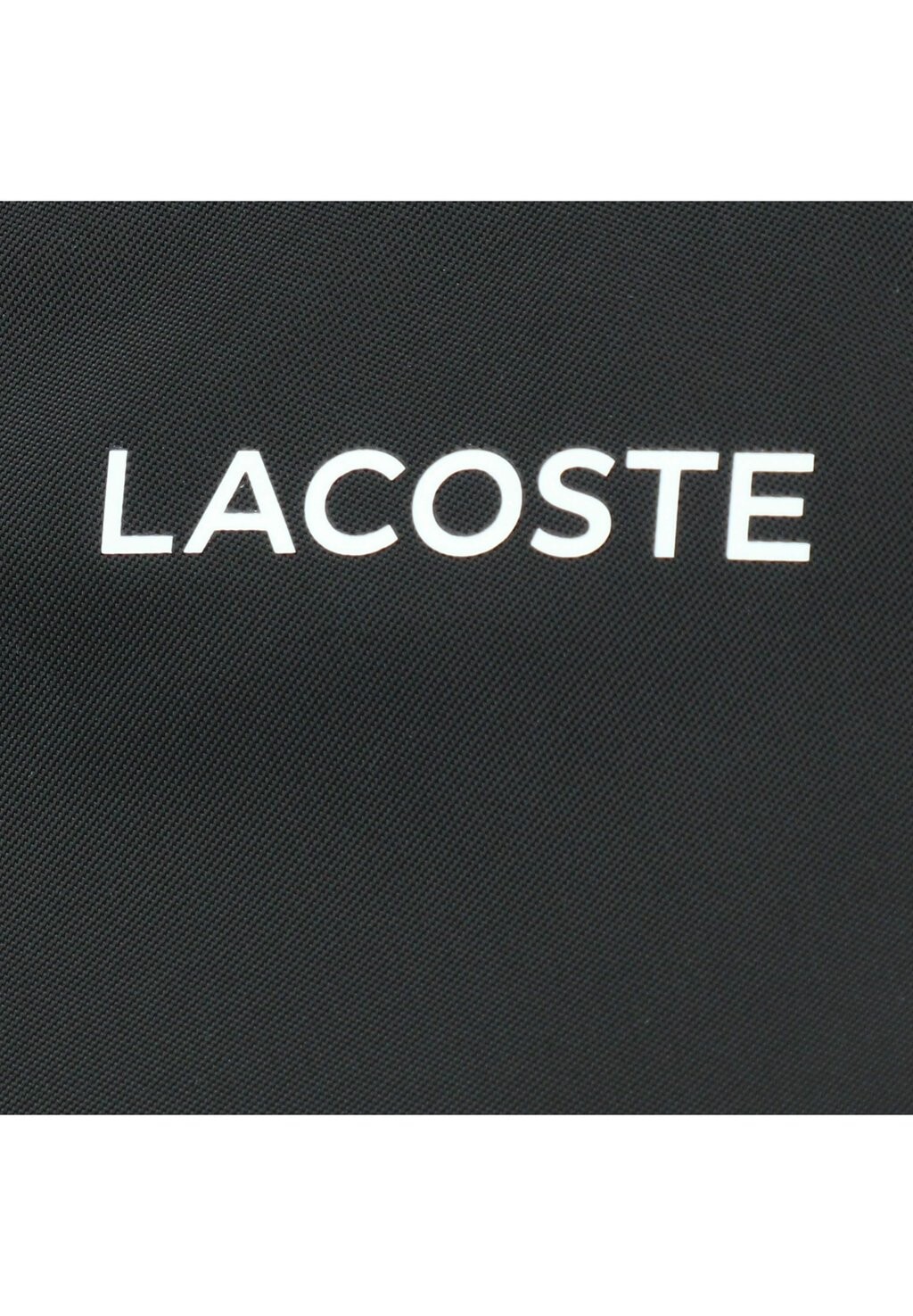 

Сумка шоппер Lacoste текстильная с ремнем, черный