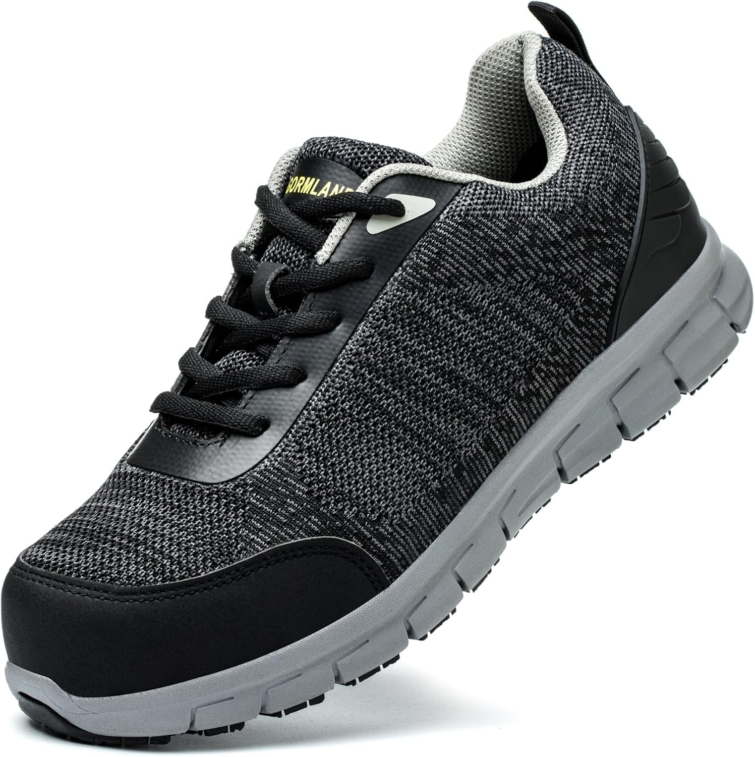 

Защитные кроссовки GORMLAND с композитным носком для мужчин и женщин, антистатические, противоскользящие кроссовки с стальным носком, кроссовки, стойкие к проколам, безопасная обувь для строительства, прочные, дышащие, zapatos, серый