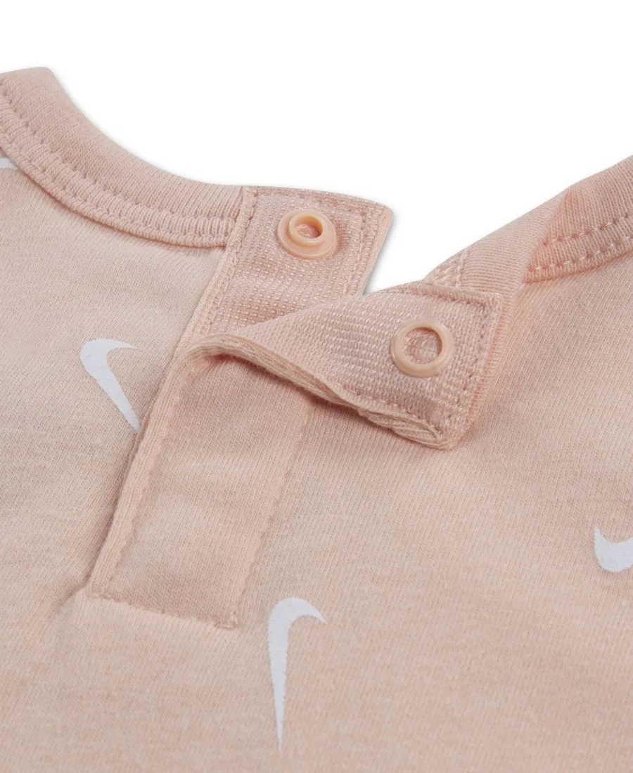 Детский комбинезон для девочек с рукавами-крылышками и панамкой Nike, розовый — фото 3