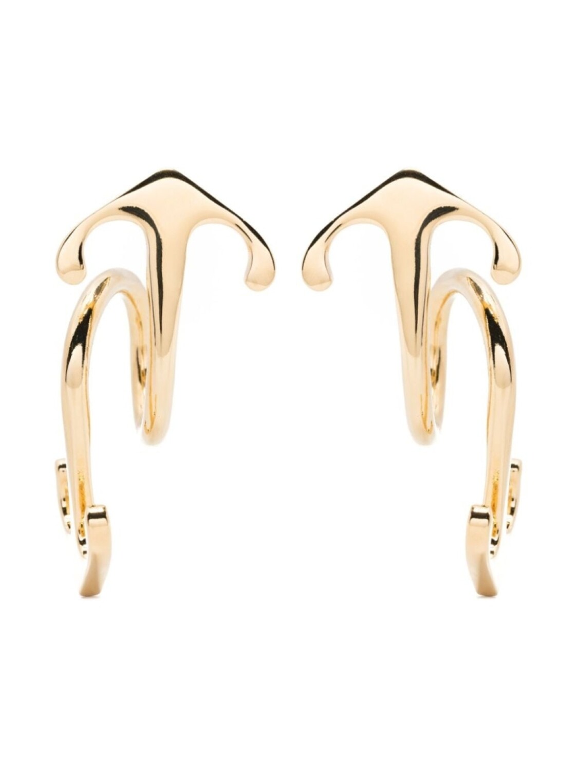 

Серьги с логотипом Arrows Off-White, золотой