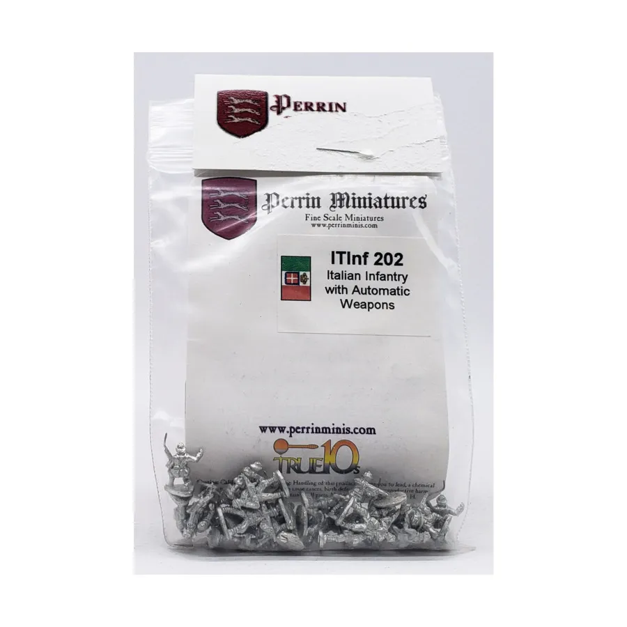 

Итальянская пехота с автоматическим оружием, WWII Miniatures - Italian (10mm) (Perrin Miniatures)