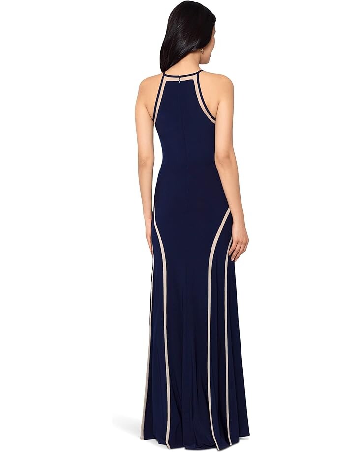 

Платье XSCAPE Halter Dress, цвет Navy/Nude