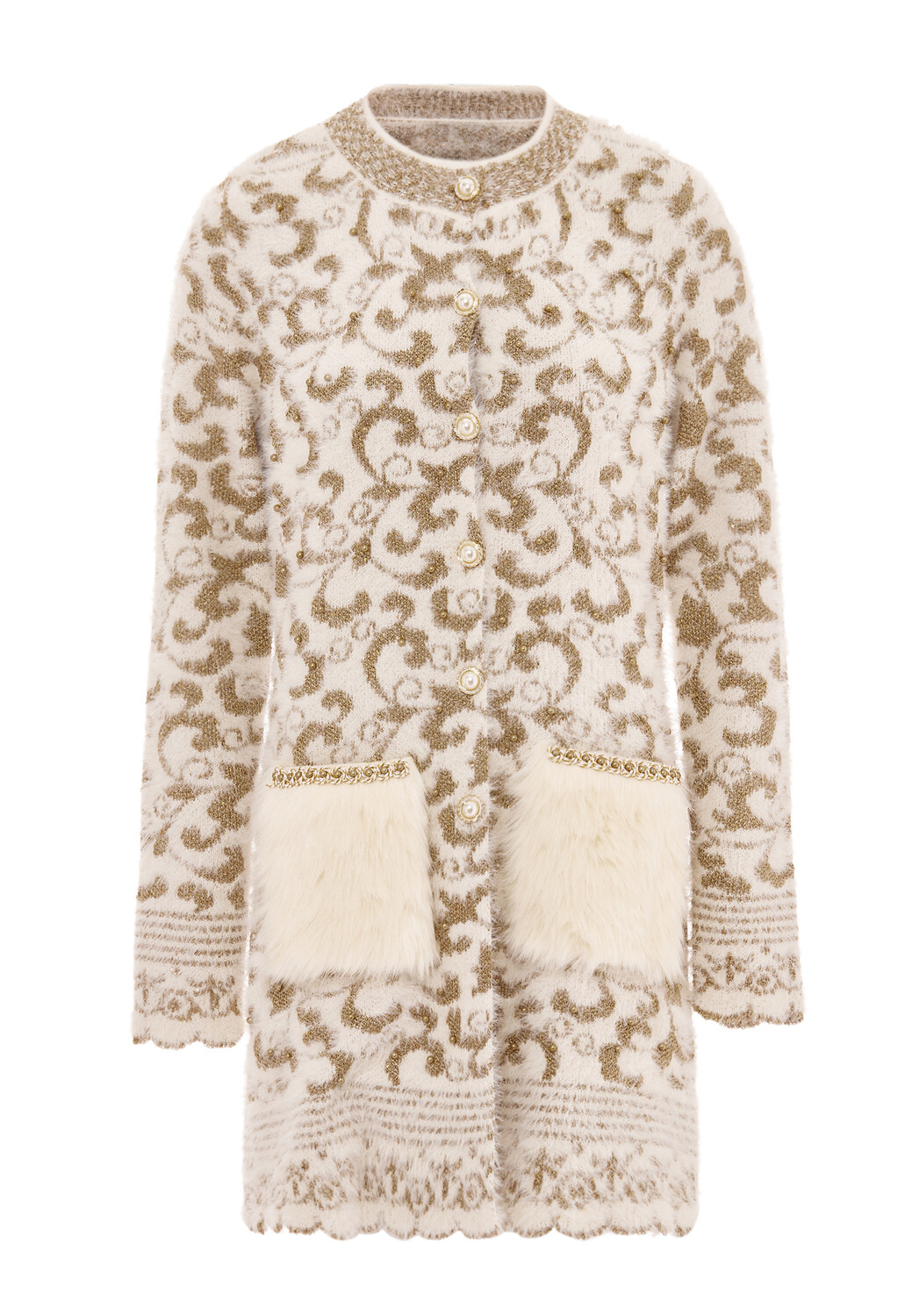 

Толстовка faina Strickjacke, цвет Wollweiss Goid