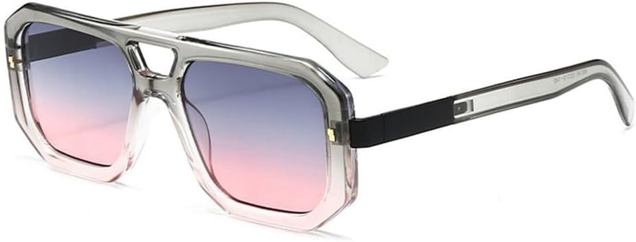 

Солнцезащитные очки с двойной перемычкой для женщин и мужчин с заклепками, прозрачные, градиентные, с защитой от УФ-излучения UV400, для занятий спортом на открытом воздухе, бега и езды на велосипеде Generic, Ttyj212-6