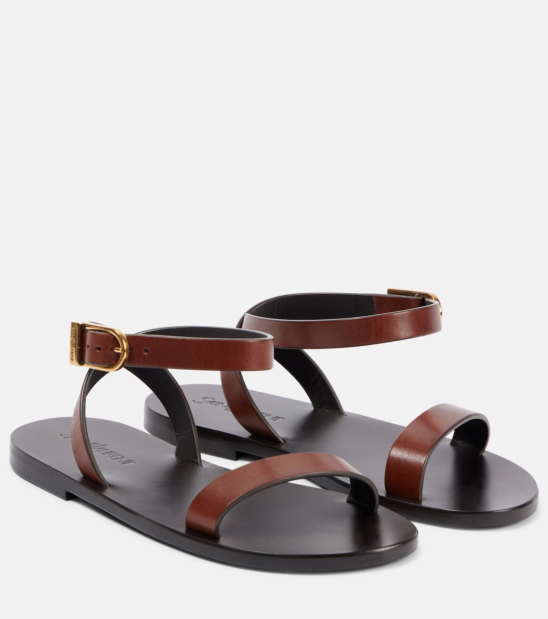 Сахара кожаные сандалии Saint Laurent, Bruciato